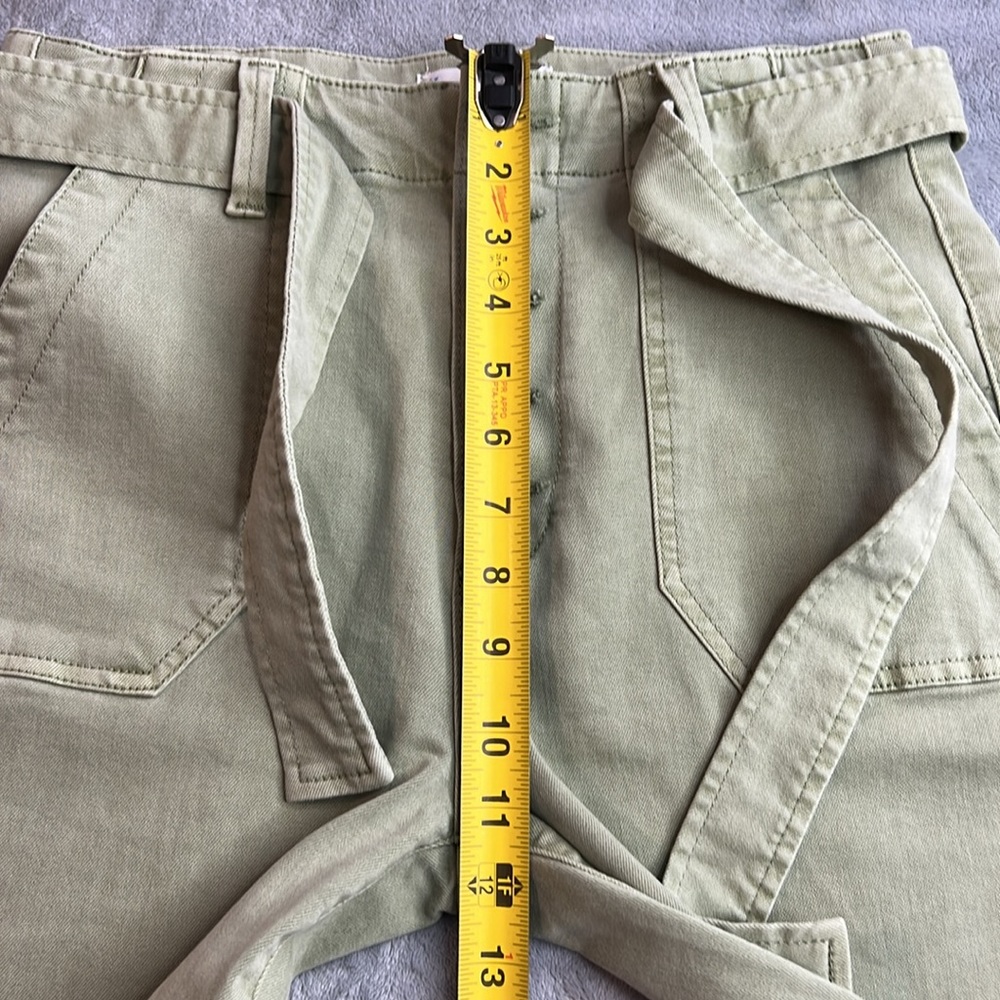 🎯NWOT Paige Mayslie Self Tie Jogger Green Size 27 - Picture 14 of 16